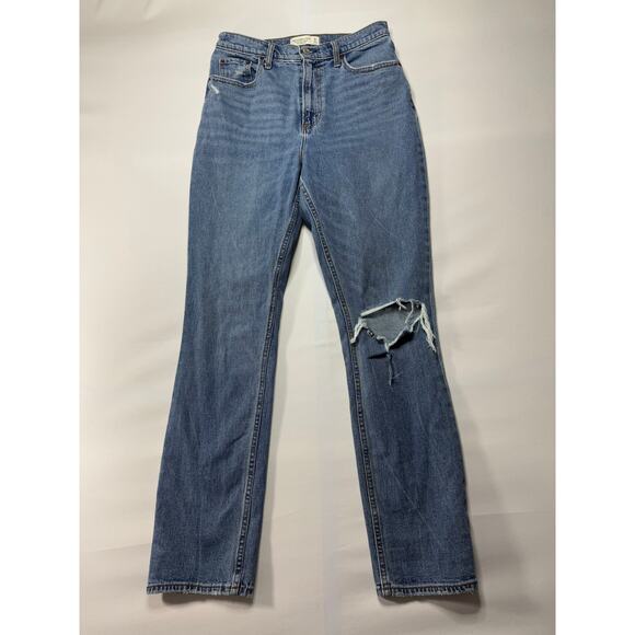 Abercrombie & Fitch Women's 90s Straight Ultra High Rise Jeans - Size 6 (28x30) - Picture 1 of 6